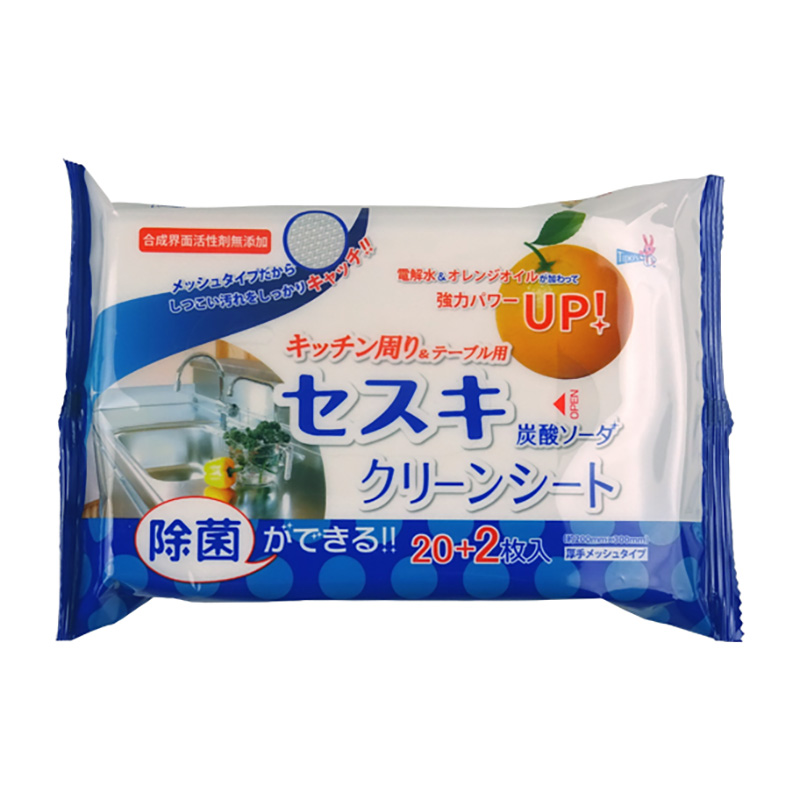 セスキ炭酸ソーダクリーンシート キッチン周り＆テーブル用 - 株式会社友和